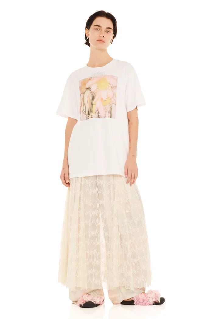 Flower Petal Rhinestone Graphic Tee