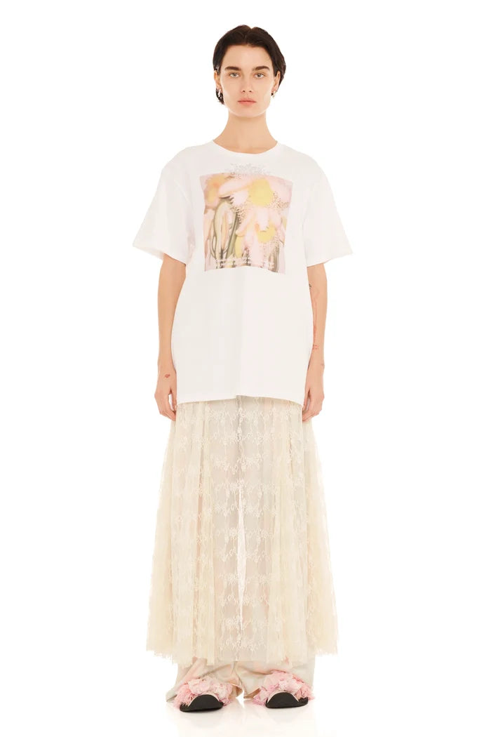 Flower Petal Rhinestone Graphic Tee