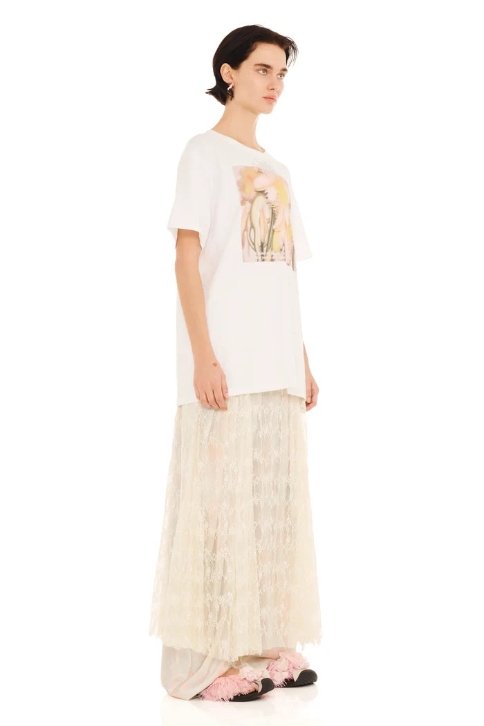 Flower Petal Rhinestone Graphic Tee