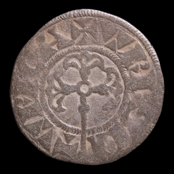 France, King Louis VII, AR Denier, City of Bourges - 1137 to 1180 CE - France
