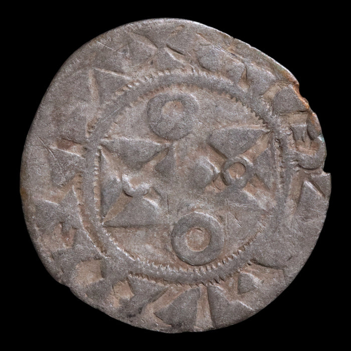 France, King Louis VII, AR Denier, City of Mantes - 1137 to 1180 CE - France