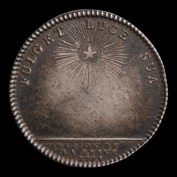 France, Queen Marie Lesczinska, AR Jeton (Non-Monetary Token) - 1733 CE - France