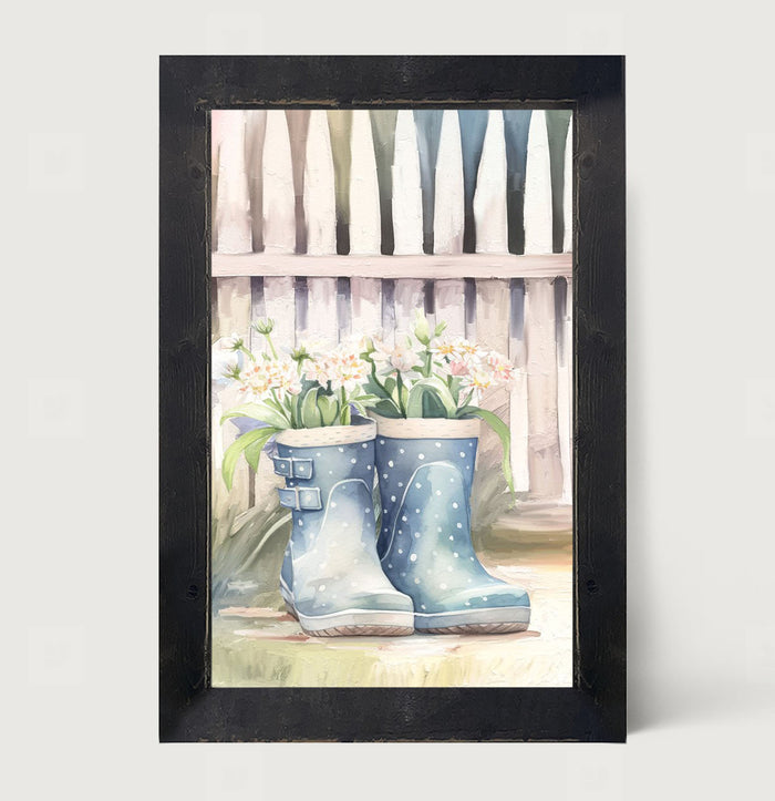 Gardening Boots 3 - Framed art