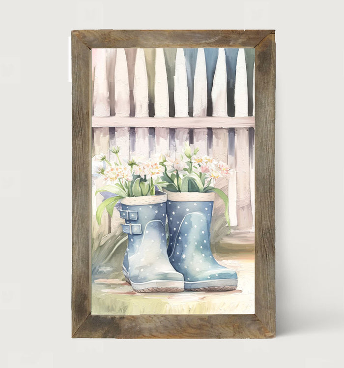 Gardening Boots 3 - Framed art
