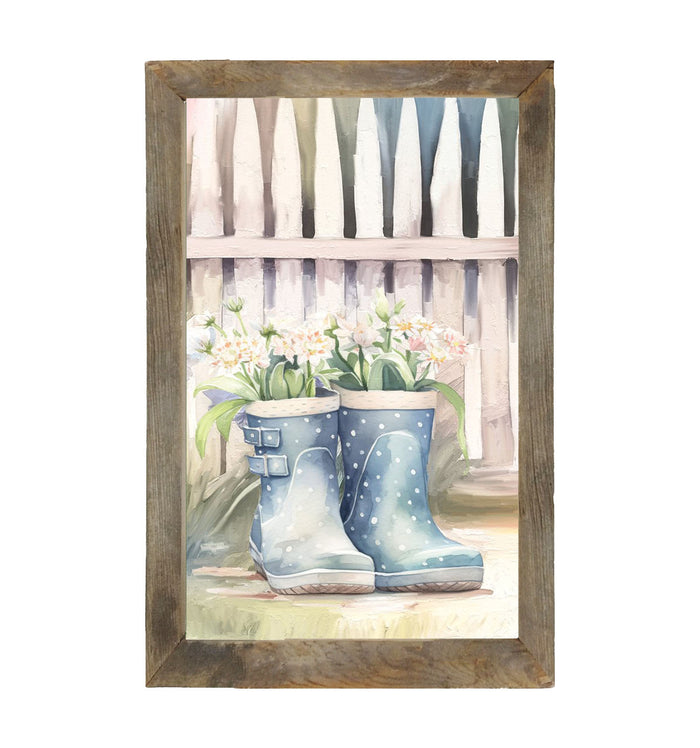 Gardening Boots 3 - Framed art