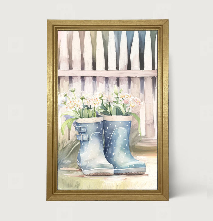 Gardening Boots 3 - Framed art