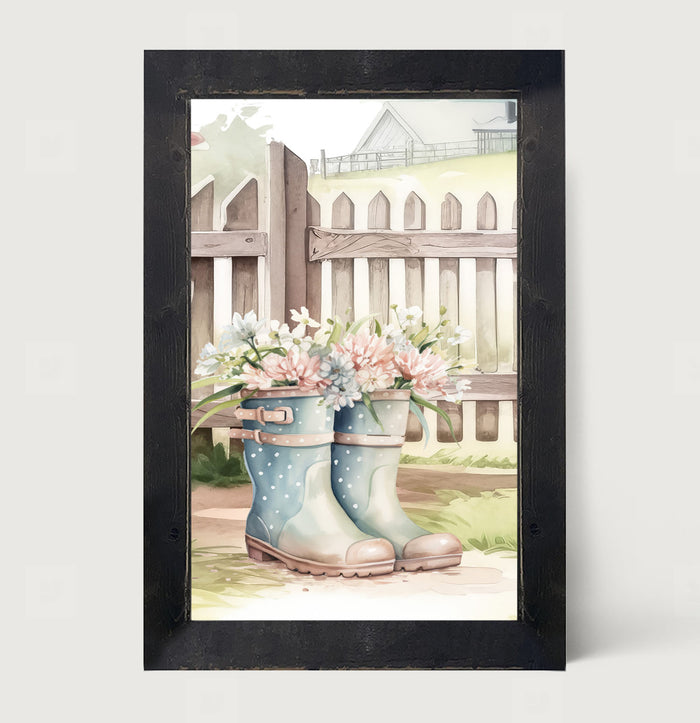 Gardening Boots 4 - Framed art