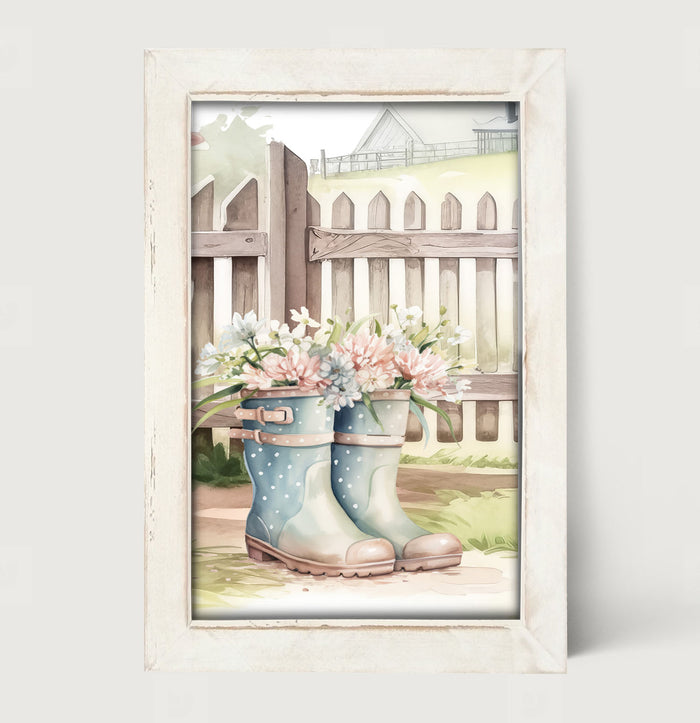 Gardening Boots 4 - Framed art