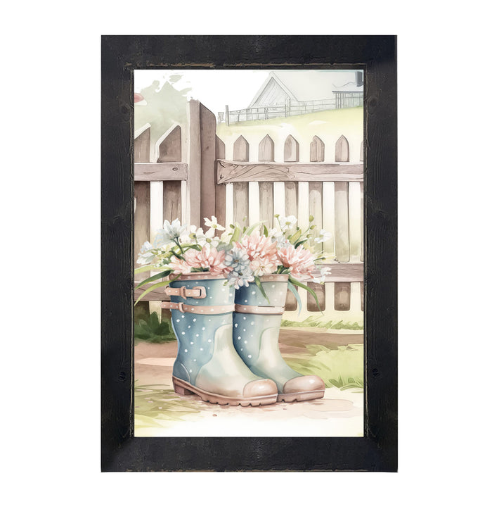 Gardening Boots 4 - Framed art