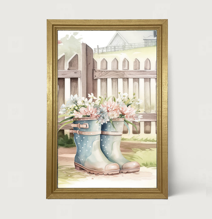 Gardening Boots 4 - Framed art