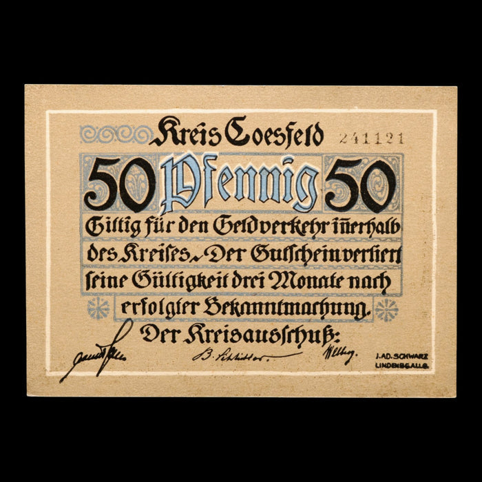 Germany, District of Coesfeld, 50 Pfennigs (Notgeld)