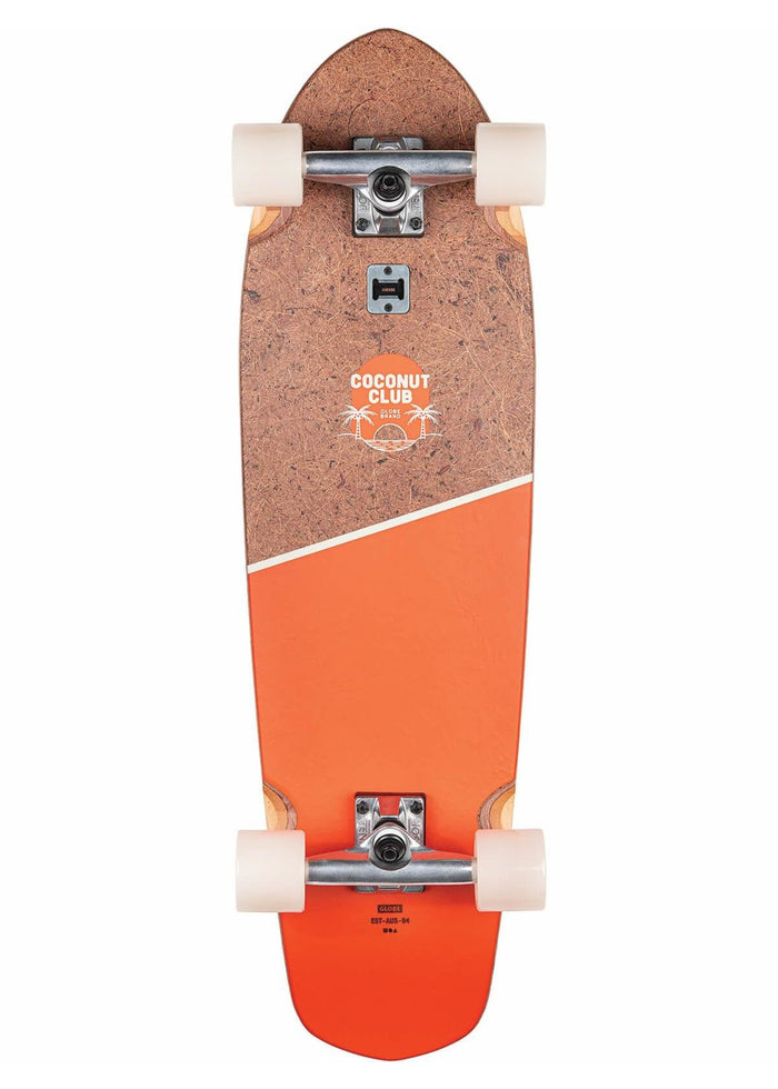 GLOBE BIG BLAZER COCONUT/MANDARIN CRUISER SKATEBOARD COMPLETE 32"