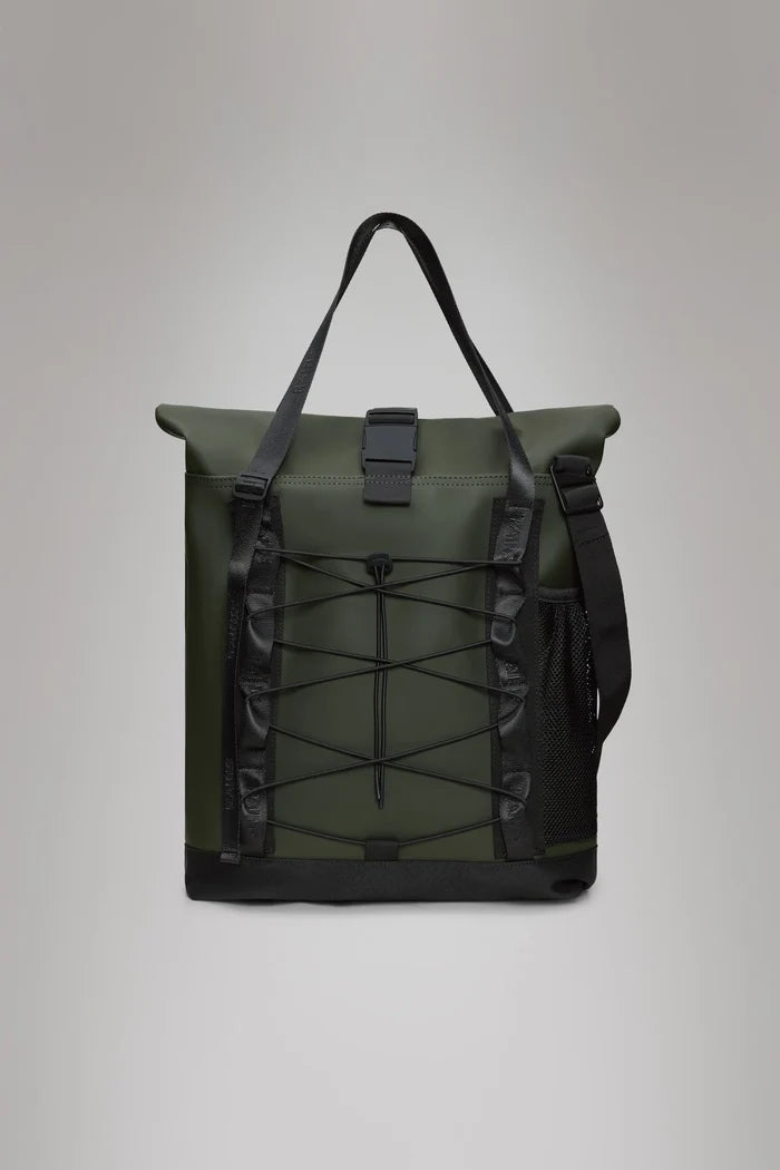 Green Trail Rolltop Tote Bag