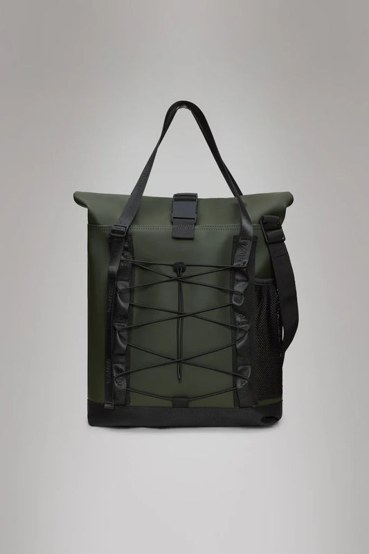 Green Trail Rolltop Tote Bag