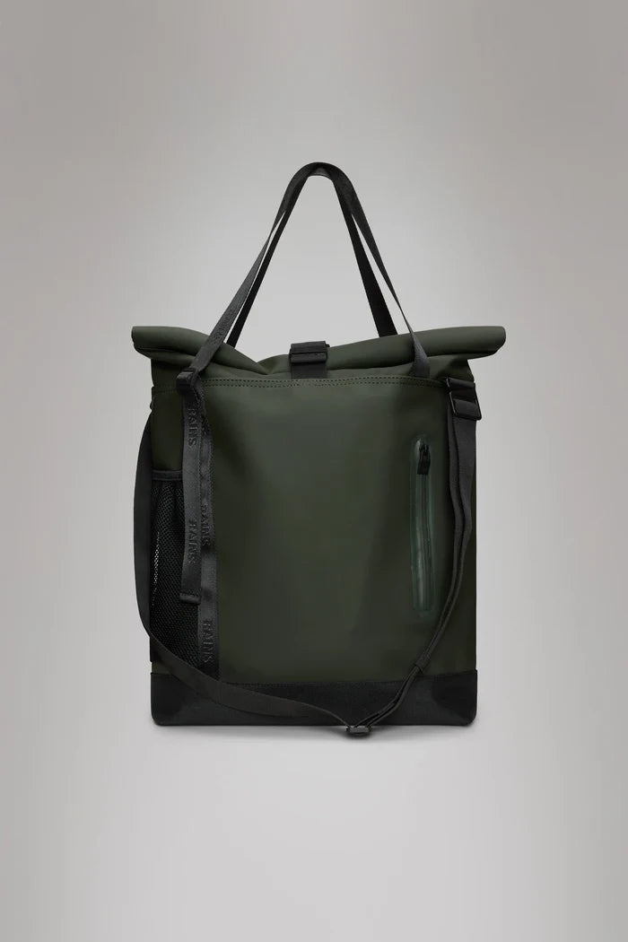 Green Trail Rolltop Tote Bag