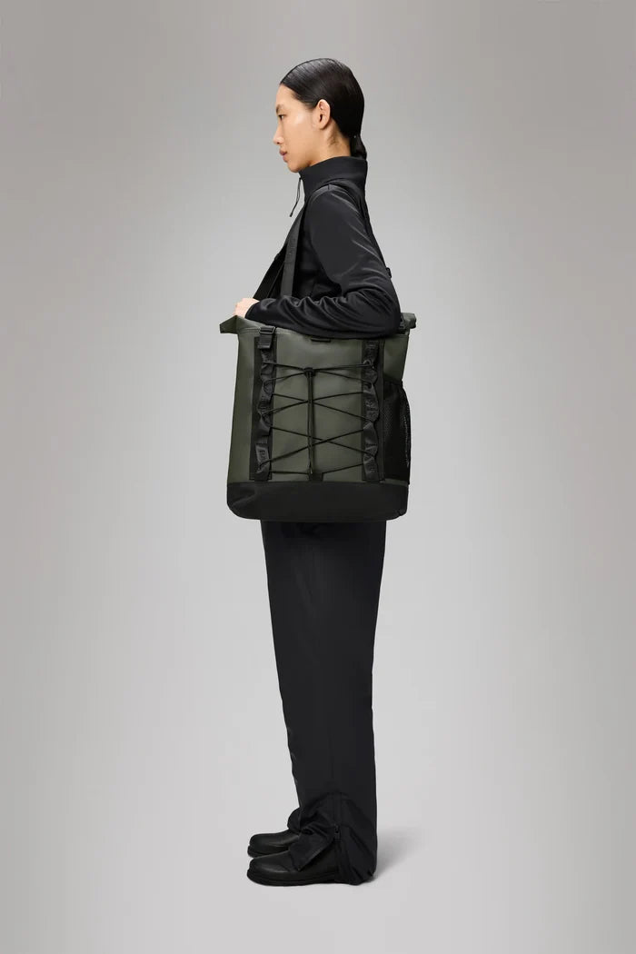 Green Trail Rolltop Tote Bag