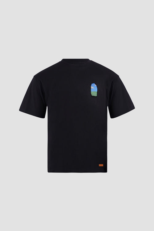 Growing Flowers Window Tee Black