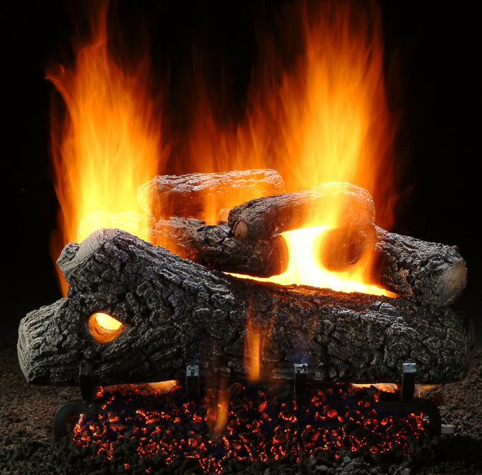 Hargrove 24 Inch Fresh Cut Series Vented Gas Log Set With Variable Flame Control - 24RNEB1F5