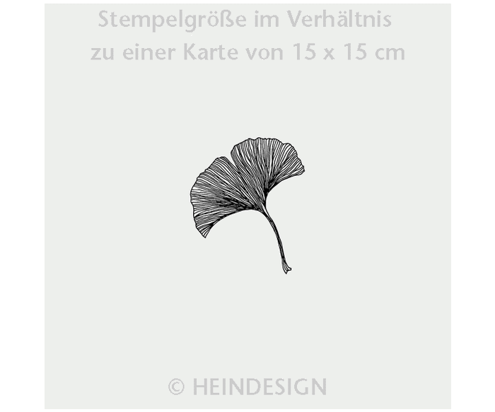 Heindesign Rubber Stamp: Gingko