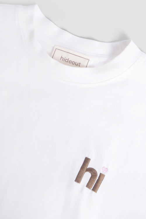Hi Flower Vegan Leather Patch Tee
