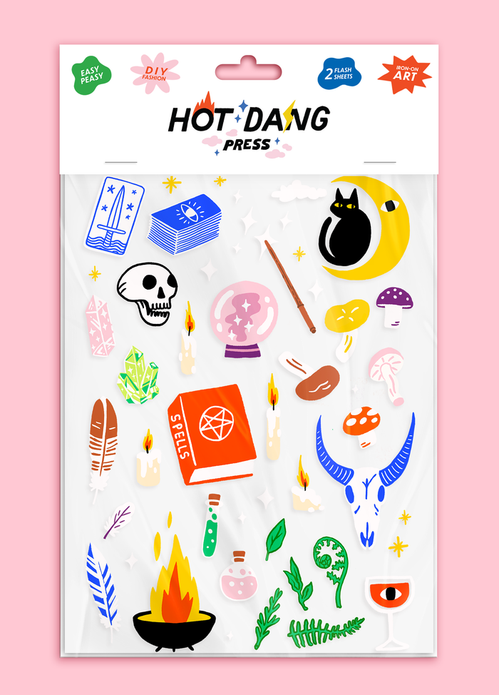 Hot Dang Press - Occult Classics Iron On Sheet Set
