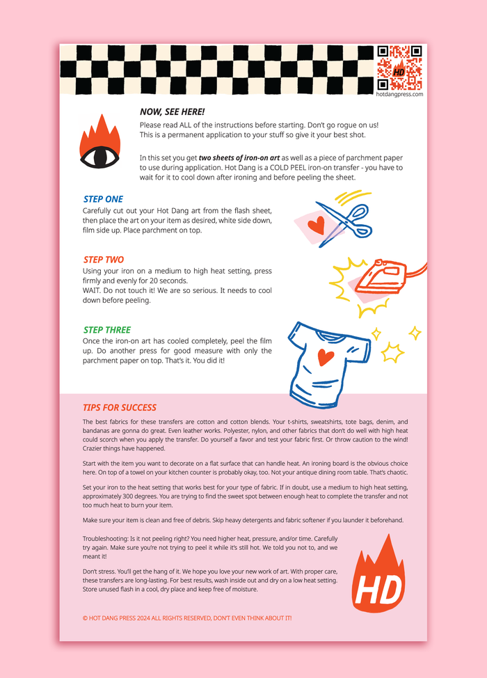 Hot Dang Press - Produce Stickers Sheet Set