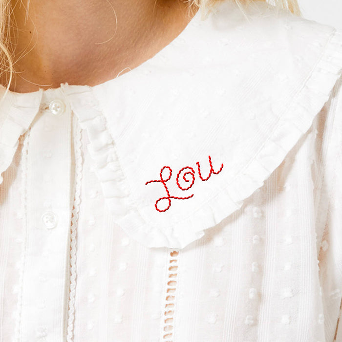 Hot Dang Press - Red Embroidery Alphabet Sheet Set