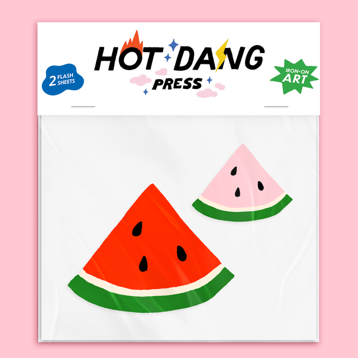 Hot Dang Press - Watermelon Buddies Iron-On