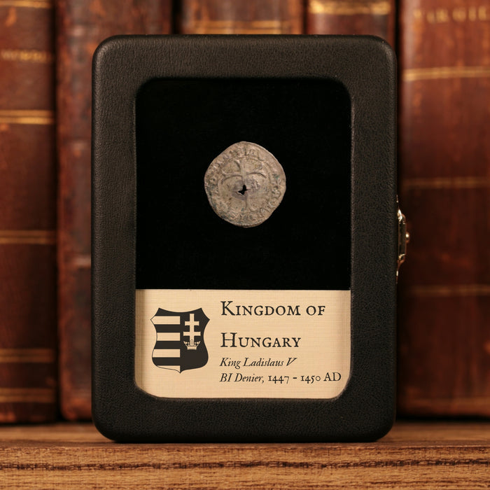Hungary, King Ladislaus V, BI Denier - 1447 to 1450 CE - Hungary