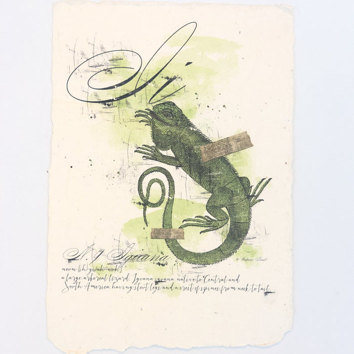 "I" Artisan Alphabet Print