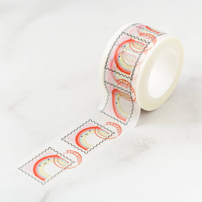 ILOOTPAPERIE - Rainbow Stamp Washi Tape, Pattern Paper Tape