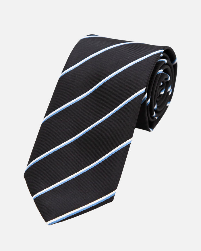 Immortal Black and Blue Stripe Tie