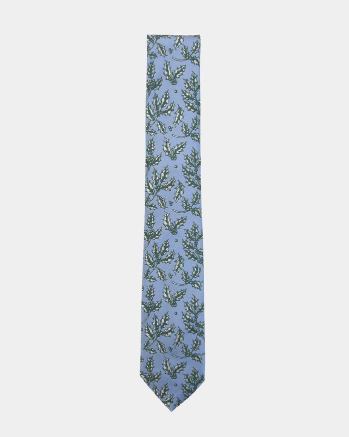 Immortal Blue Holly Tie