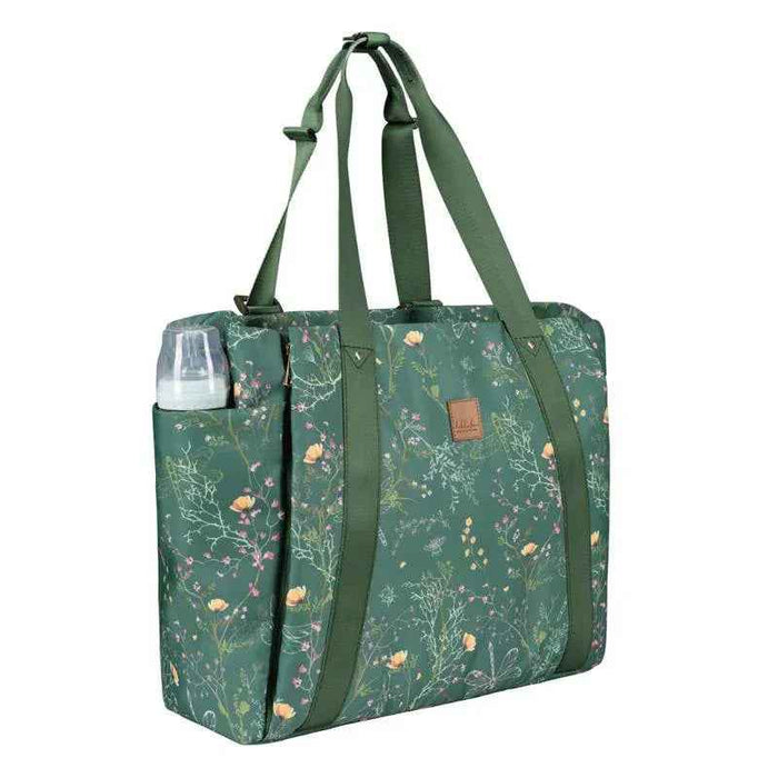 KikkaBoo® Previjalna torba Florence Secret Garden Green KikkaBoo