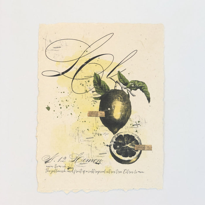 "L" Artisan Alphabet Print