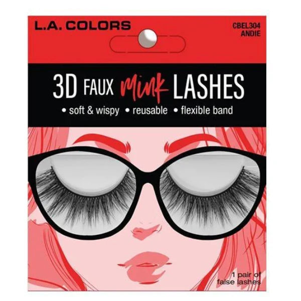 LA COLORS 3D Flux Mink Lashes CBL304 Andie