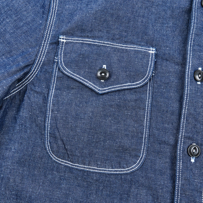 Lambert Shirt | Slate Chambray | Freenote Cloth