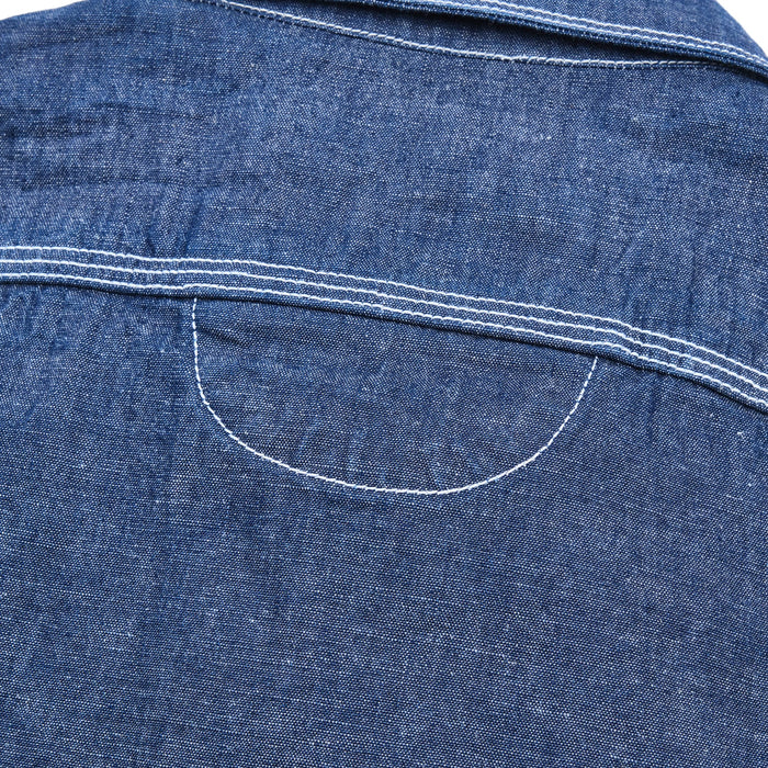 Lambert Shirt | Slate Chambray | Freenote Cloth