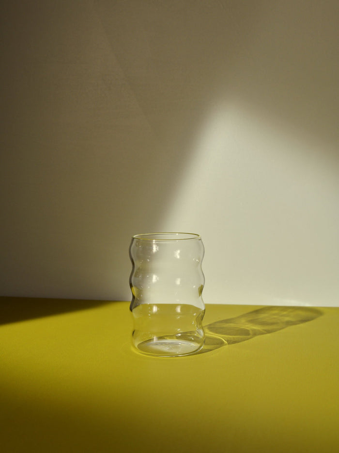 Large Clear Ripple Cup