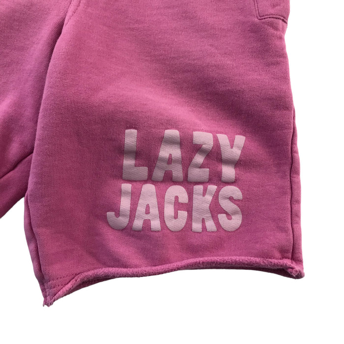 Lazy Jacks 7 years pink casual jersey cotton shorts