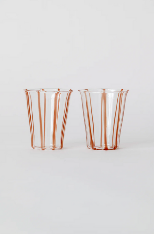 Le Petit Verre Bonbon Glass Set in Terracotta