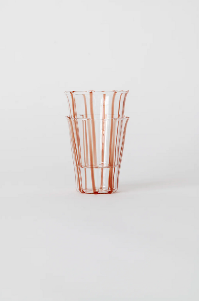 Le Petit Verre Bonbon Glass Set in Terracotta