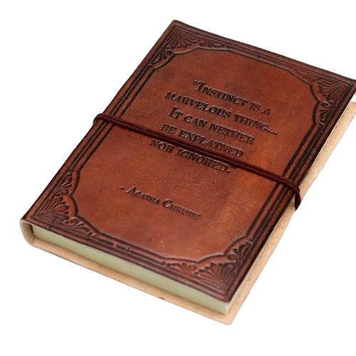 Leather Journal - Instinct is a Marvelous Thing