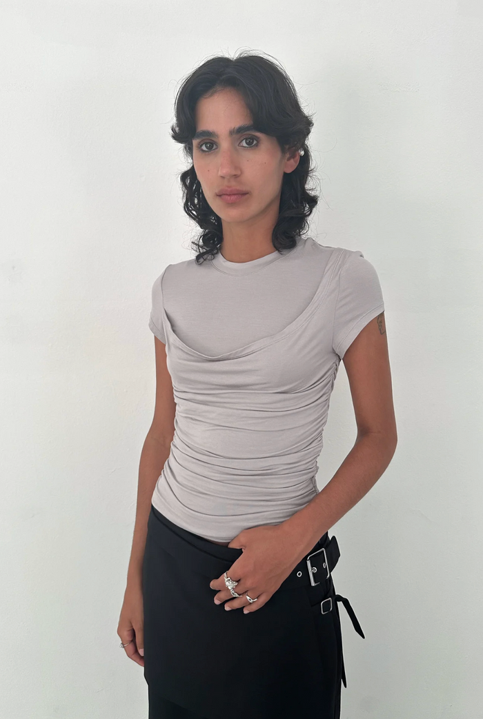 Light Grey Helia Jersey Top