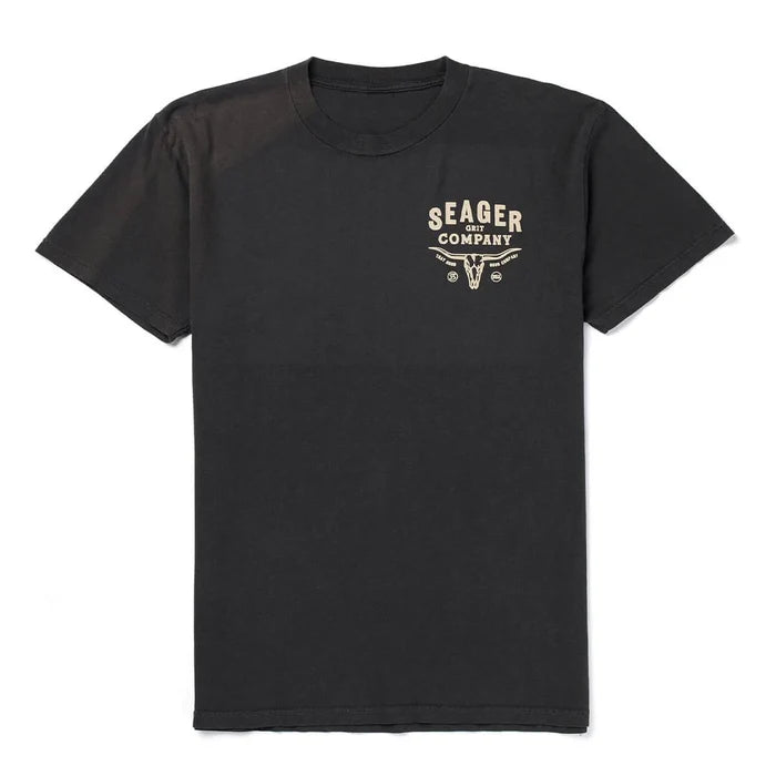 Longhorn Premium Tee | Pigment Black | Seager Co.