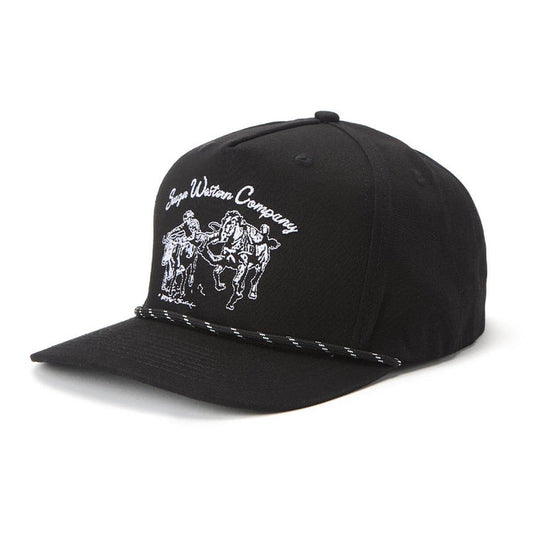 Los Rios Canvas Snapback | Black | Seager Co.