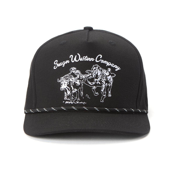 Los Rios Canvas Snapback | Black | Seager Co.