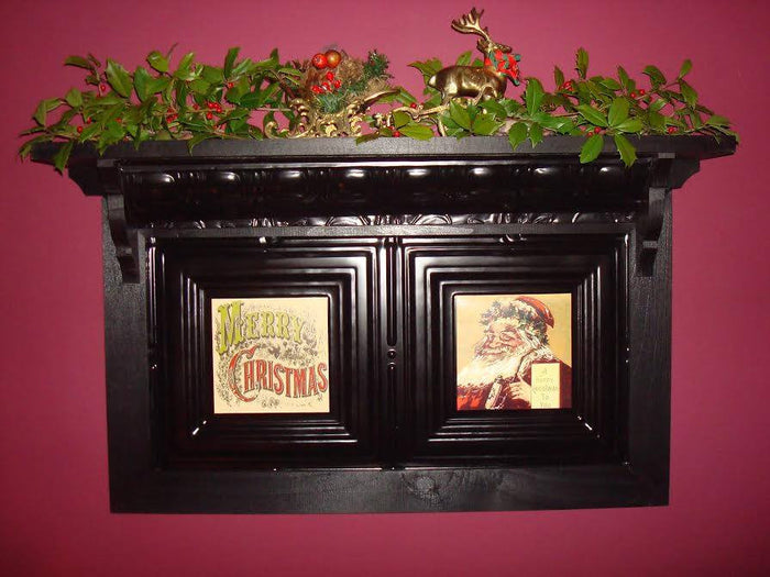 M-002 31" Horizontal Double Mantel Shelf