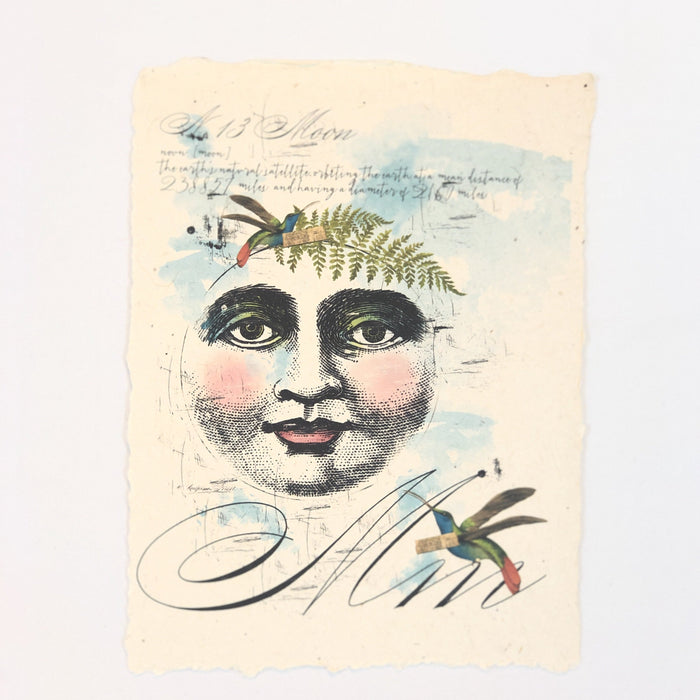 "M" Artisan Alphabet Print