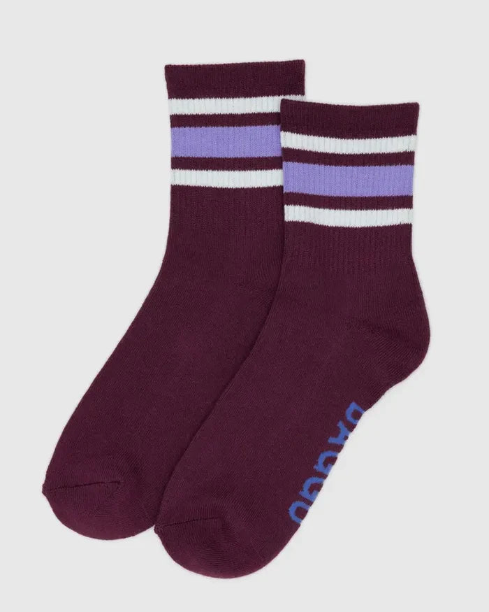 Mahogany Ribbed Socks